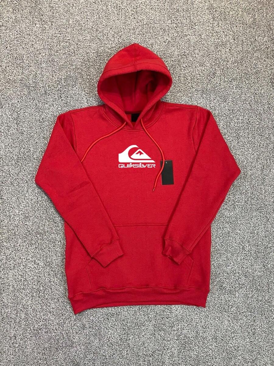 Kangaroo Sweatshirt With Logo, Winter Jacket, Various Colors, 50% Cotton, 50% Polyester, Sizes S To XL. - 紅色 - 查看 1