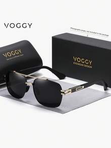 VOGGY 时尚简约复古金属 UV400 偏光太阳镜，男女皆宜，适合运动、驾驶、户外活动、骑行、钓鱼、度假、旅行、聚会、装饰、礼品等场合。 - 彩色 - 查看 16