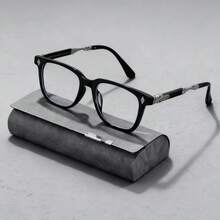 1 Cặp kính thời trang cổ điển cao cấp, unisex, làm từ chất liệu TR, trong suốt, thích hợp để xem TV trong nhà, chơi game, sử dụng máy tính, đi lại và bảo vệ mắt. - Trong sáng - Xem 7