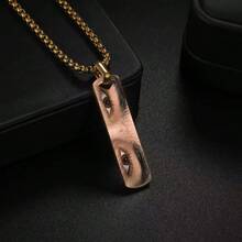 1PC Customizable Fashion Necklace, Can Print Photos, Customized Effect, Men's Fashion Pendant, Suitable For Festival Gift, To Give To, Boyfriend, Son's Perfect Gift - Multicolor - View 2