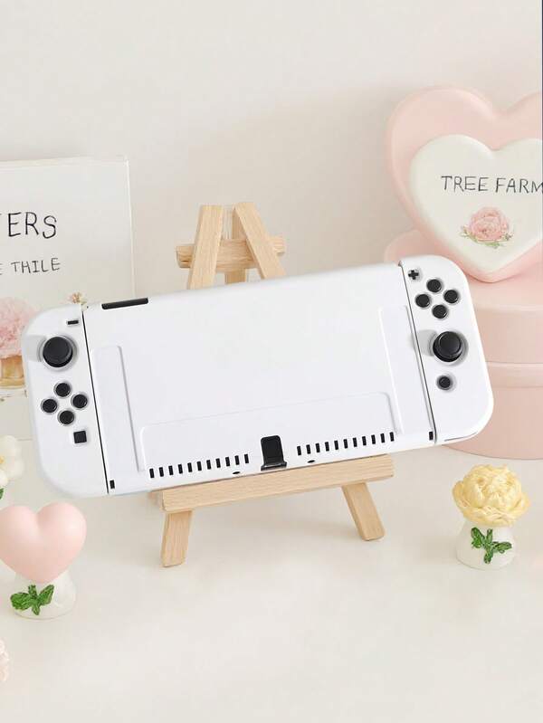 1pc Soft TPU Solid Color Protective Case For Nintendo Switch OLED & Standard Switch, No Need To Disassemble, Anti-Drop, Anti-Dust, DIY Graffiti, Elegant And Fresh Appearance, Ideal Gift Compatible With Switch Gamers