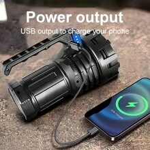 超强太阳能手电筒，COB侧灯，6种模式，高功率防水，适用于露营、应急电源、夜钓、巡逻探险等场合。 - 星星 - 查看 9