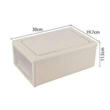6.8 L Plastic Stacking Storage Drawers Desktop Stackable Drawer Unit 3 Packsgtt - Gray - View 3
