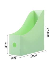 3pcs/1pc,Desktop File Rack Students Use Data Rack Office Supplies To Organize Plastic Bookshelves File File Storage Box, School Season - A - View 12