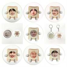EN/HYPEN Schlüsselanhänger, JAKE, NIKI, SUNGHOON süßer Anhänger, Rucksack Anhänger, Taschenzubehör, K-Pop Boyband Fanartikel, Geschenk für K-Pop Fan, kreatives Geschenk, Geburtstagsgeschenk, Urlaubsgeschenk - Verschiedenfarbig - Übersicht 1
