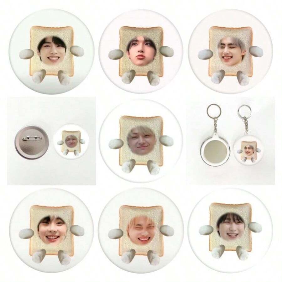 EN/HYPEN Schlüsselanhänger, JAKE, NIKI, SUNGHOON süßer Anhänger, Rucksack Anhänger, Taschenzubehör, K-Pop Boyband Fanartikel, Geschenk für K-Pop Fan, kreatives Geschenk, Geburtstagsgeschenk, Urlaubsgeschenk - Verschiedenfarbig - Übersicht 1