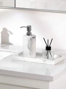 3M Square Silicone Aromatherapy Tray, No Holes, Bathroom Vanity, Marble Washbasin Tabletop Storage. - Multicolor - View 8