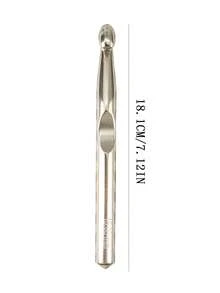 1 pieza Gancho de ganchillo grande de aluminio/Herramienta de tejido DIY/Aguja de ganchillo para hilo grueso - Aguja de crochet grande de aluminio - Ver 10