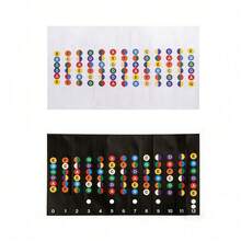 2 miếng dán cần đàn guitar tự dính - Miếng dán nốt nhạc nhiều màu sắc - Công cụ học guitar tốt nhất cho người mới bắt đầu - 2 cái - Xem 11