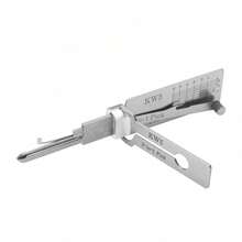 10pcs Professional Locksmith Tools, Lock Picking Training Tools, 2-In-1 Lock Pick Set - A - View 6