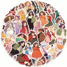 50PCS Cute Little Girl Graffiti Stickers DIY Phone Guitar Laptop Notebook Suitcase Cup Waterproof Sticker - 1 Set - View 9