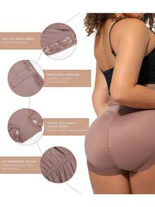 SHE Women Butt Lifter Panties Lace Tummy Control Shapewear Shorts Faja Colombianas Moldeadoras Comfortable Underwear - 彩色 - 查看 10