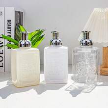 1pc Foaming Soap Dispenser, Countertop Foam Pump Bottle For Cleansing, Shampoo, Shower Gel, Elegant Toiletry Accessory - Multicolor - View 7