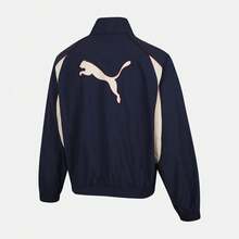 Puma 男女通用 EASY MILES 梭织夹克，带帽外套 63627914 - 藏蓝色 - 查看 2