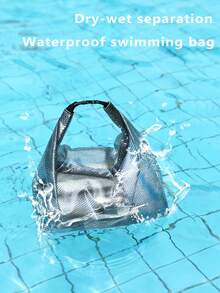 1个防水游泳包，大容量干湿分离抽绳袋，健身包，旅行洗漱包，游泳、旅行、化妆防水袋，男女通用 - 彩色 - 查看 7