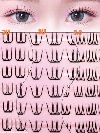 48Clusters Style Segmented Individual Lashes | HeEan Natural-Looking Lower Lashes | Beginner-Friendly Easy Application | Lengthening Eye-Opening Effect | Perfect For Daily & Festive Looks.