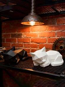 3D Printed Cat Figurine, Cute Contemporary Abstract Geometric Style, Ideal Gift For Cat Lovers, Suitable For Decorating Computer Desk, Bedroom - Multicolor - View 4