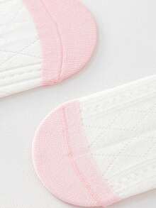 5 Pairs Kids Cartoon 3D Bow Socks, Girls Toddler Breathable Mid-Calf Socks With Heart Mesh Design, Suitable For Casual Daily Wear - Multicolor - View 8