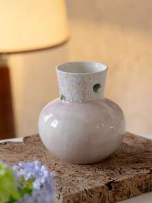 手绘3D立体花卉陶瓷花瓶装饰，奢华艺术农舍风格花瓶，高端美式风格客厅、餐桌、玄关摆件 - 多色 - 查看 6