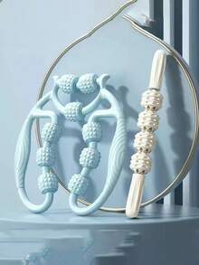 1 Pc 9-Wheel Ring Leg Massager, Multifunctional Rolling Clip Leg & Body Massager With Flexible Roller Design, Handheld Manual Massage Tool For Soothing Muscles, Relaxing Meridians, Relieving Tightness And Fatigue - Multicolor - View 9