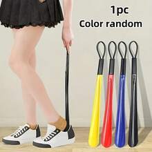 1pcs An Extra-Long Flexible Plastic Shoehorn, 18.9 Inches Long, Suitable For Various Types Of Shoes, No Need To Bend Over! - 1 Item (random Color) - View 1