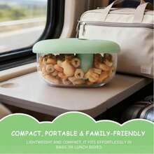 Silicone Lid, Keeps Hands Clean, Tidy Kitchen, Maintenance-Free, Picnic Takeout Snack Box, Cookie And Snack Storage Tool - Multicolor - View 10