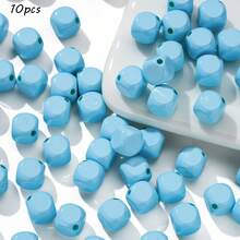 10mm Macaron Acrylic Diagonal Cut Square Beads DIY Mobile Phone Chain Necklace Bead Accessories Wholesale - Multicolor - View 21