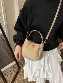 New Luxury Versatile Women Handbag, Tote & Shoulder Bag - Khaki - View 4