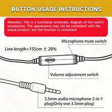 7.1 声道 3.5 毫米有线游戏耳机，带麦克风、LED 灯，适用于 PC、电脑、笔记本电脑、手机、音乐、在线课程 - 3.5mm - 查看 11