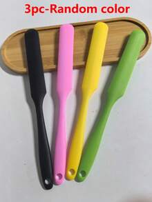 硅胶刮刀，耐热蛋糕奶油花生酱刮刀，搅拌刮刀，不粘面包刮刀，橡胶厨房锅刮刀，长柄 - 彩色 - 查看 10