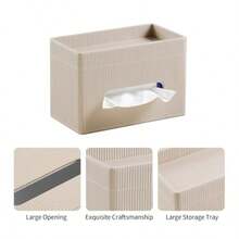 Tissue Box & Rack - Beżowy - Zobacz 4