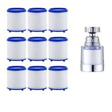 Bộ lọc nước vòi 10/20/30 chiếc, bộ lọc vòi xoay 360°, bộ lọc vòi phòng tắm loại bỏ florua và nước cứng, máy lọc nước bồn rửa nhà bếp, bao gồm nhiều lõi lọc thay thế. - A - Xem 8