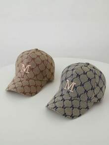 1顶男士新款M字母防紫外线多功能棒球帽，男女通用户外休闲款，绝佳礼物 - 棒球帽 - 查看 2