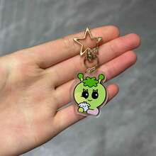 亚克力双面卡通钥匙扣吊坠 - 彩色 - 查看 14