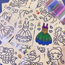 1/10/40pcs Kids Glitter Sticker Art, Kindergarten DIY Shiny Craft Painting, Colorful Glitter Coloring, Back To School Classroom Gift Toys (Glitter Included, Random Patterns & Colors, No Bamboo Sticks) - Multicolor - View 6