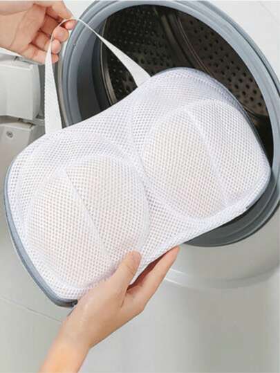 Lingerie Wash Bag, Suitable For Home Washing Machine Drum, Protects Bras From Deformation. Professional Lingerie Washing Net Bag, Mesh Design, Anti-Deformation, Bra And Underwear Washing Bag, Divine Clothes Brand, With Adhesive Hook, Suitable For Spring And Summer Lightweight Tops