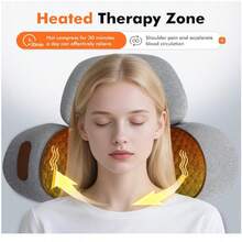 3-In-1 Neck Massager Pillow, Traction Massager With Massage Hot Compress Traction Stretching, Pillow Massage Neck,Gift - View 5