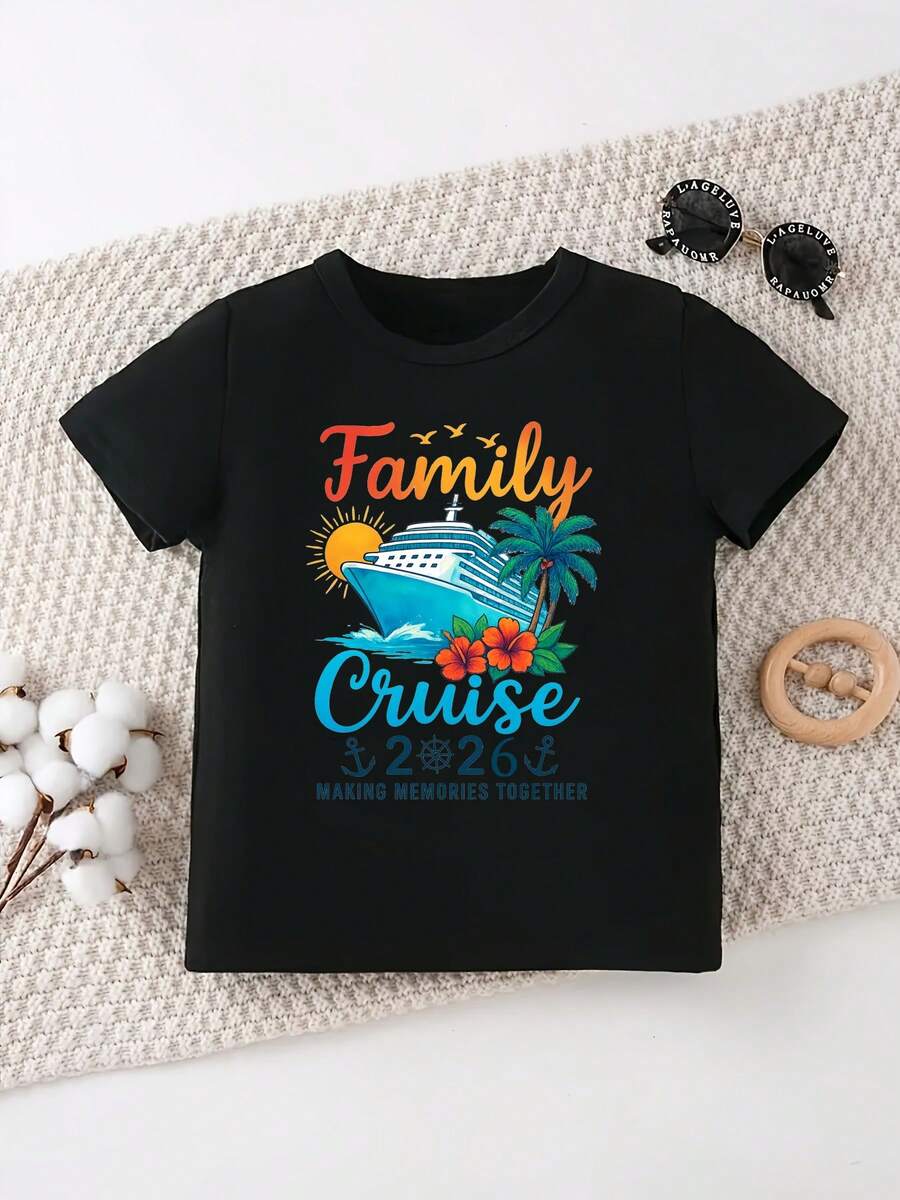 2026RetroCamisetaparaNiñosViaje en crucero familiar 2026, ¡creemos juntos hermosos recuerdos! Camiseta estampada, adecuada tanto para niños como para niñas, ropa infantil bonita, camiseta de manga corta para el verano.NiñosCamisetas,chicassuperiores,adolescenteropade hombrecamisas,de mujerCamisetas,cumpleañosregalos,familiade temática de crucerosSPI-Der,parejaconjuntos de ropapadre-hijoCamisetas,familiaviajeCamisetas,infantilCamisetas,fiestapatrónCamisetas,regalosparacómicyanimeaficionados. - Negro - Ver 1