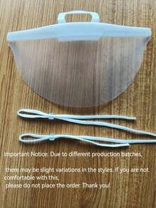 30pcs Transparent Food Service Masks, Kitchen Chef Masks, Anti-Fog Plastic Masks, Suitable For Restaurants And Cafeterias - Multicolor - View 16