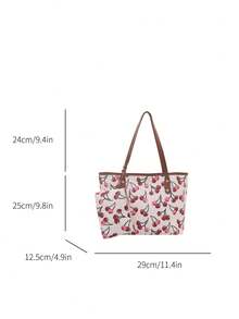 新款轻便奢华多功能女士单肩包/手提包 - 白色 - 查看 3