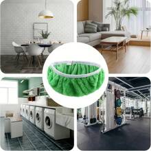 6/12 Pieces Of Reusable Ultra-Fine Fiber Green Mop Pad - Super Absorbent And With Elastic Band Design, Wet/Dry Cleaning Cloth, Suitable For Hardwood Flooring, Tile And Sub Adhesive Flooring, Can Be Installed With Standard Mop - Green - View 10