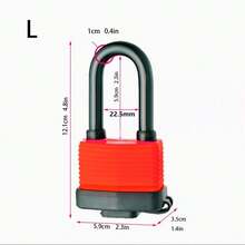 1pc Waterproof Padlock Cover, Outdoor Anti-Theft Lock For Shed, Truck, Balcony, Window - A - View 6