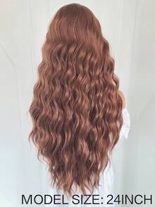 Synthetic Lace Front Wigs For Women Natural Hairline Synthetic Hair Lace Wig Long Brown Wig PrePlucked Cosplay Woman Wigs - 彩色 - 查看 7