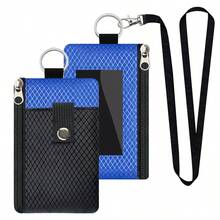1 Portable Hanging Coin Bag, Lightweight Multi Pocket Visual ID Window, Daily Travel Card Bag And Coin Bag, Keychain Wallet - Multicolor - View 10