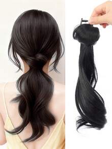 Ponytail Hair Claw Clip, Natural Messy Bun Hairstyle Hairpiece Hair Accessories Elegant Hair Clip,Synthetic Ponytail - Multicolor - View 13