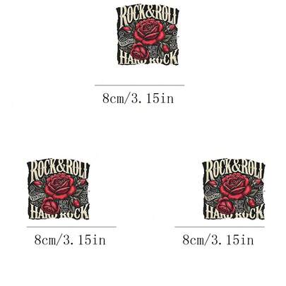 1/2/3pcs DIY Clothing, T-Shirt, Mask, Jeans, Backpack, Hat, Pillow - Convenient Heat Press Stickers, Personalized Style, Washable Heat Transfer Stickers