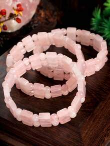 Handmade AAA Natural Quartz Crystal Beaded Bracelet, Elegant Women's Jewelry - Multicolor - View 4