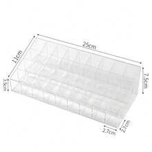 24 Lipstick Makeup Organizer Storage Display Cosmetic Stand Holder Rack Clear Lipstick Storage Box - Multicolor - View 13