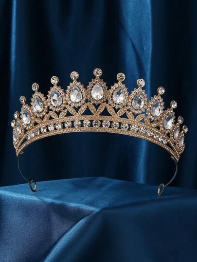 Women & Girls Crystal Princess Queen Crown Headband, Suitable For Girls' Wedding Hair Accessories, Can Be Used For Bride, Birthday Party, Prom, Halloween, Cosplay, Festivals And Other Occasions