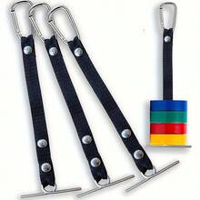 1/4pcs Adjustable Electrician Tape Hanging Hook Belt Tool Strap Accessories, Black - A - View 1